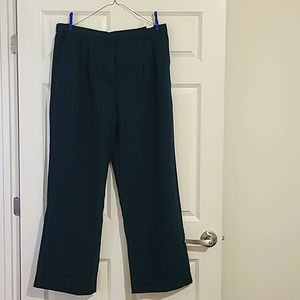 Abercrombie Sloane Tailored Wide Leg Pant, Navy, 34L